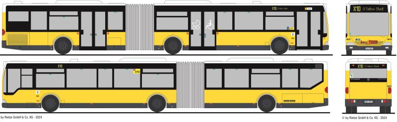 MB Citaro O530 G BVG Berlin Wagen 4075 X10 - S Teltow Stadt