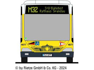 MB Citaro O530 G BVG Berlin Wagen 4077 M32 SU Rathaus Spandau