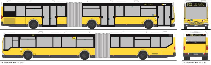 MB Citaro O530 G BVG Berlin Wagen 4077 M32 SU Rathaus Spandau