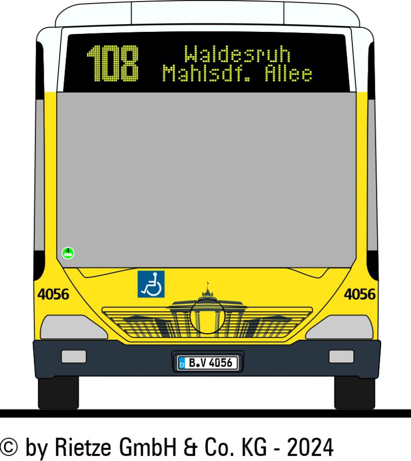 MB Citaro O530 G BVG Berlin Wagen 4056  108-Waldesruh