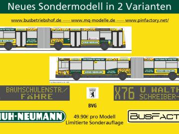 MB O405 GN - BVG Wagen 2614 Linie X76 · Walther-Schreiber-Platz